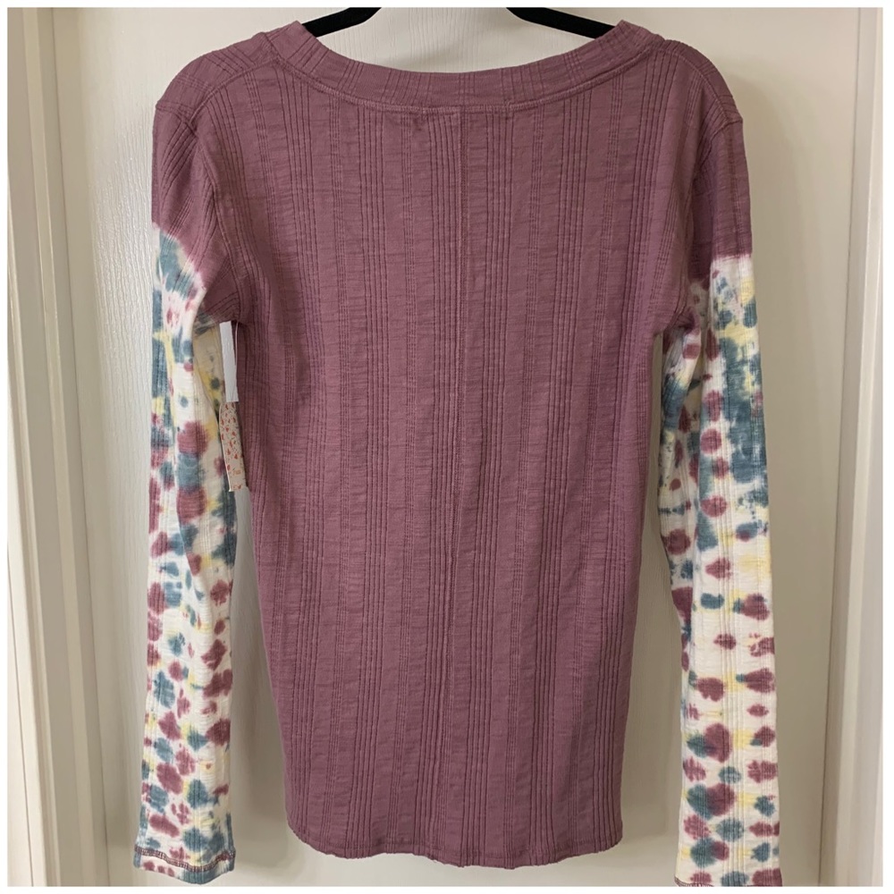 Free People Bug Sur Tee Long Sleeves Size Medium - Picture 8 of 11